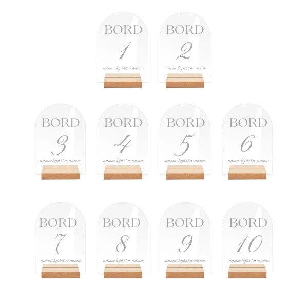 Bordsskyltar